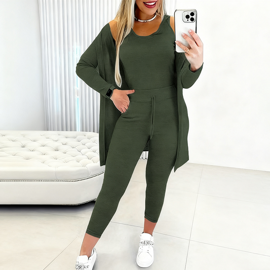 💜Begränsat erbjudande 💜Casual och elegant 3-delat set för damer