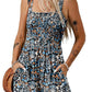⏰Hot Sale 49% rabatt💃Kvinnors sommar Fyrkantig halsringning Ärmlös Lös avslappnad kort Romper med smock