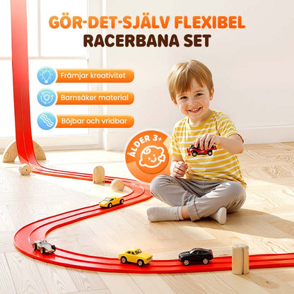 Gör-det-själv Flexibel Racerbanaleksak Set