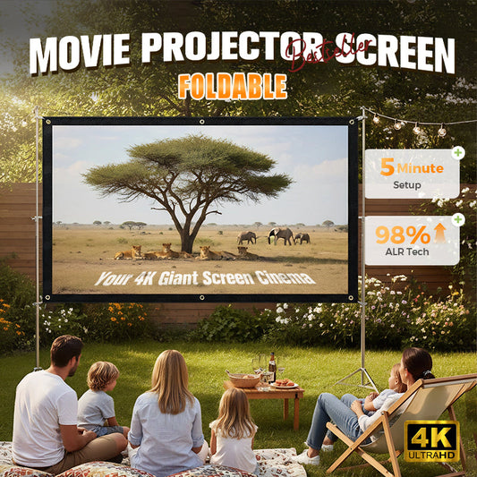 📺 50 % RABATT JUST NU! ✨ Projektionsduk i HD – 120 tum i diagonal med mattvit yta för en kristallklar hemmabioupplevelse 🎬🌟