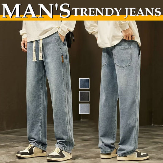💥HOT SALE 50% RABATT🎁Lösa raka jeans för män