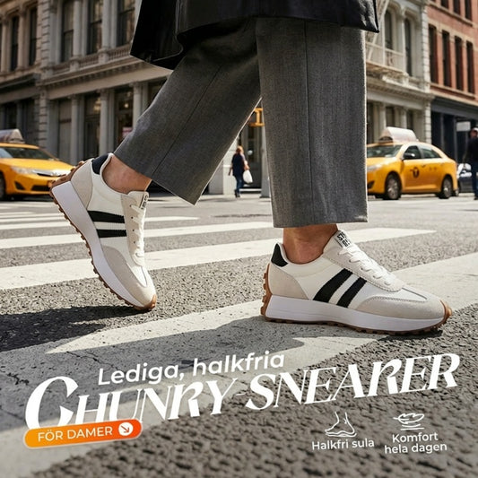 👟💥 50% RABATT! | Låga Casualskor för Damer – 4cm Plattform, Retrodesign & Halksäker!
