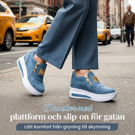 Slip-on ortopediska sneakers för kvinnor