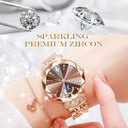 💎⌚ Diamond Moon Star Fashion Watch för kvinnor