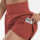 ✨️ 2025 Het försäljning 49% OFF🥰 2-i-1-yogashorts med hög midja och sidofickor