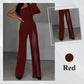✨50% OFF👠Glittrande utsvängd jumpsuit med axelband i mesh🖤