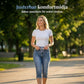 Jeans med dragsko och hög midja för kvinnor