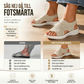 👡🌬️ Andningsbara stickade plattformssandaler med hälrem