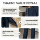 Charmigt set med oregelbunden topp och byxor med vida ben