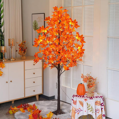 ✨ LED-lönnlövsträd – Skapa en varm Thanksgiving-stämning i ditt hem!🍁