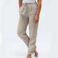👖 50% RABATT! 🌿 Kali Andningsaktiva & Flexibla Byxor i Linne – Lättvikt, Bekväm Passform & Avslappnad Stil ☀️