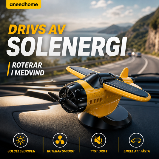 ✈️ Solcellsdriven bildekoration – Flygplansformad | SPARA 50% idag! 🔥