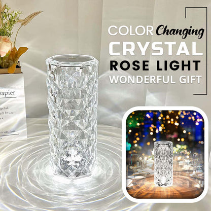🎁Begränsad tid 50 % rabatt💥🎁Touch Rose Crystal Lamp