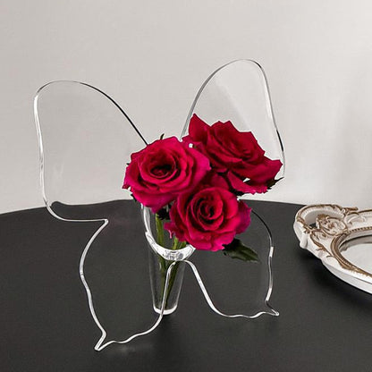 🔥Summer Hot Sale 50% OFF🦋Transparent fjärilsinspirerad dekorativ vas