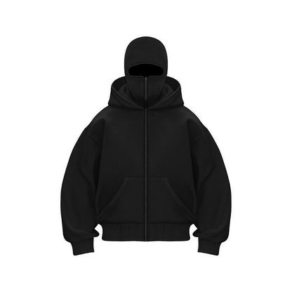👁️‍🗨️Ninja-hoodie med dragkedja för män och kvinno