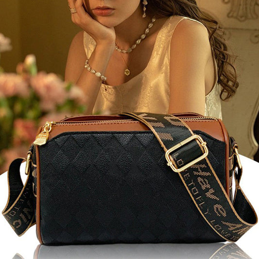 💕Crossbody-väska med diamantmönster och stor kapacitet i tre lager🔥