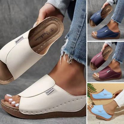 💥Rea 49% rabatt🔥Casual Wedge Slide-sandaler för kvinnor