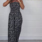 Snygg jumpsuit med leopardtryck för kvinnor