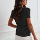👚 50% RABATT! 🌸 Dam V-ringad Kortärmad Casual T-shirt – Andningsbar, Lätt & Perfekt För En Avslappnad Sommarlook ☀️
