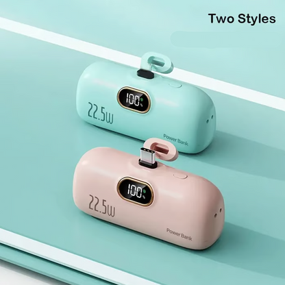 🔥5000 mAh mini bärbar laddare Power Bank för telefon