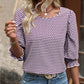 👚Ladies casual topp med rund hals och tryck