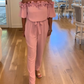 👗Summer Sale 50% OFF🌹Off-Shoulder Jumpsuit med Volangdetalj