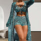👙 50% RABATT NU! 🌊 Women's 3-Piece Geometric Print Swimwear Set – Mångsidig, Stödjande & Snabbtorkande ✨