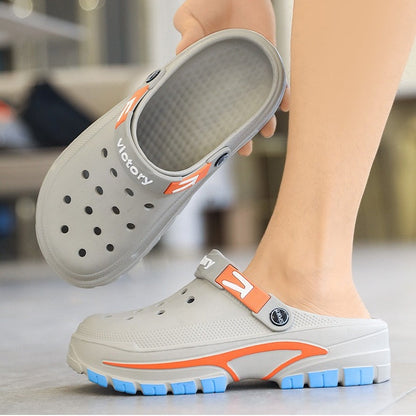 👞 60% RABATT! 💫 Herr Andningsbara Slip-On Sandaler – Mesh-överdel, Halksäker Sula & Bekväm Passform för Sommar 🏖️