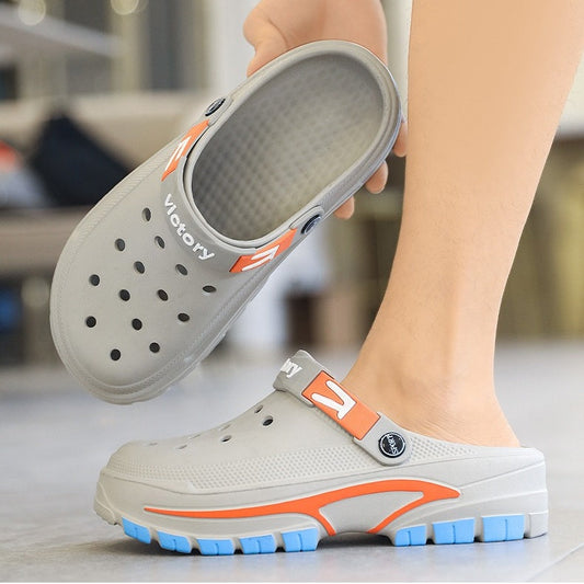 👞 60% RABATT! 💫 Herr Andningsbara Slip-On Sandaler – Mesh-överdel, Halksäker Sula & Bekväm Passform för Sommar 🏖️