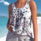 Mönstrat Tankini-set för kvinnor