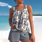 Mönstrat Tankini-set för kvinnor