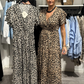 Trendig Maxiklänning med Leopardmönster för Kvinnor