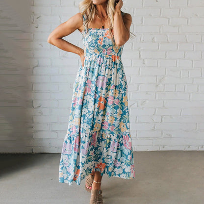 💐 Floral Blusklänning | Justerbara Bärband, Elegant Överdel till Klänning ✨