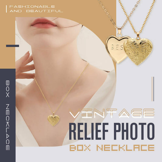 🎁Vintage Relief Photo Box Halsband