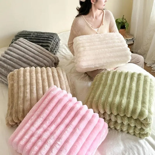 🍂Höstrea – 60 % rabatt!🛏️Tjock kaninplush & mjölkvelourtäcke🫧Svep in dig i ultimat komfort