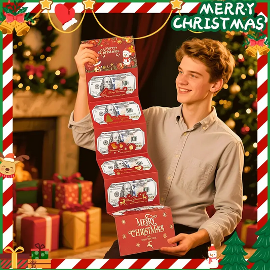 🎁🎄Julförsäljning - KÖP 1 FÅ 1 GRATIS⭐Julkassakuvert med penningklämma