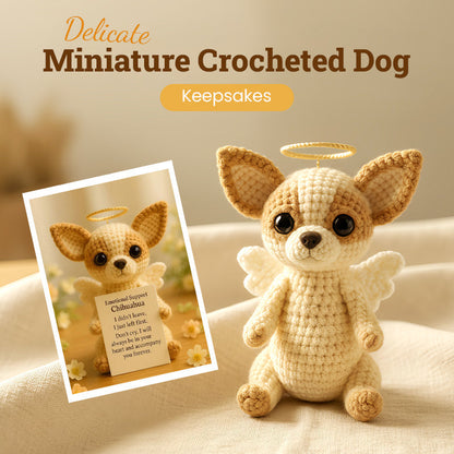 🐾👼 Delikat miniatyrkrokad hundsouvenir – känslomässig tröst, ängelformad design！