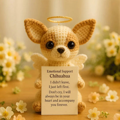 🐾👼 Delikat miniatyrkrokad hundsouvenir – känslomässig tröst, ängelformad design！