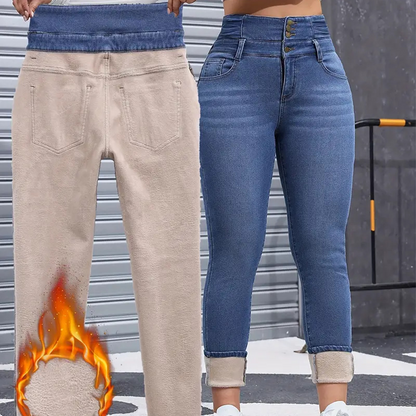 Varma casual jeans för damer