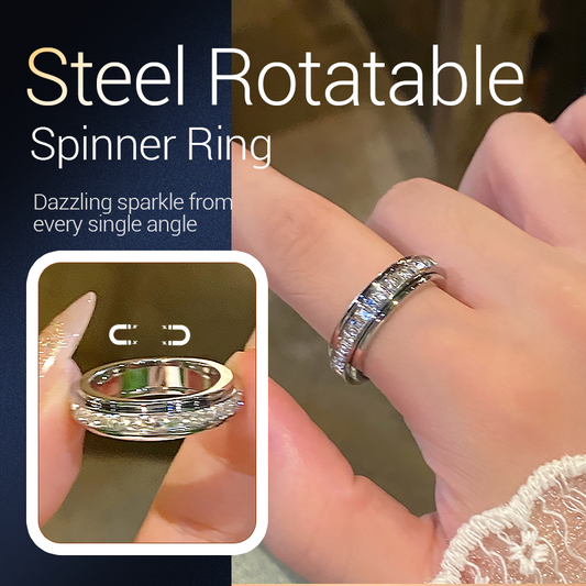🔥Rotationsbar spinnerring i titanstål med zirkonia