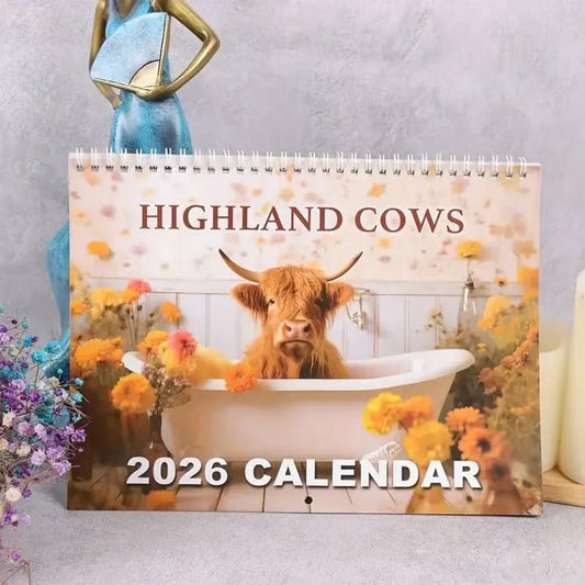 2026 Väggkalender med Highlandkor