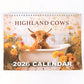 2026 Väggkalender med Highlandkor