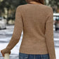 🎁Elegant Casual Stickad Damtopp med V-ringning