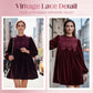 👗 Exklusiv Rea -50%! 🌸 Vintageinspirerad Spetsklänning – Perfekt för Dag & Kväll ☕ | A-Linje, Mjukt Tyg & Mångsidig ✨