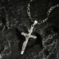 ✝️ 50% RABATT! ✨ Guldkrucifixhalsband – Detaljerat INRI-motiv, justerbar figarokedja och glittrande finish 💛