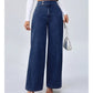 💖Högmidjade jeans med vida ben för damer