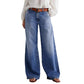 ⏳Begränsad tid 50% rabatt⏰Kvinnors vintage högmidjade breda jeans👖