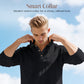 👔 50% RABATT 🌿 | Herr Linnekostym – Reversskjorta & Byxor, Casual 2-delat Set