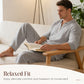 👔 50% RABATT 🌿 | Herr Linnekostym – Reversskjorta & Byxor, Casual 2-delat Set