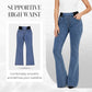 🔥🎁Nyhet 50 % RABATT🔥Högmidjade stretchiga flare-jeans för damer